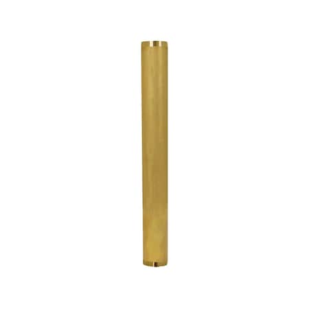 Everflow Threaded Tube for Tubular Drain Applications, 22GA Brass 1-1/2"x8" 22518